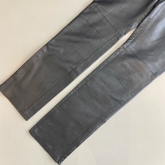 90’s Vintage Leather Boot Pants - Picture 3 of 6